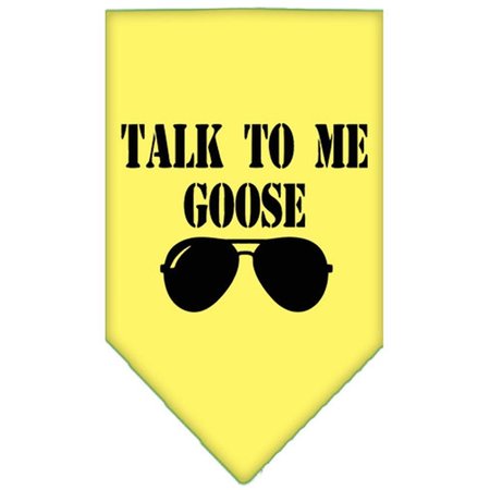 MIRAGE PET PRODUCTS Talk to Me Goose Screen Print Pet BandanaYellow Small 66-458 SMYW
